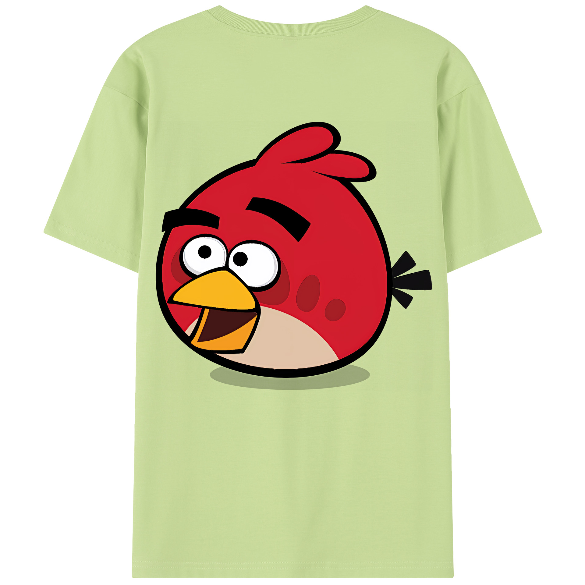 （画像用） Angry Birds アングリーバード 綿100％半袖Tシャツ（背面プリント）